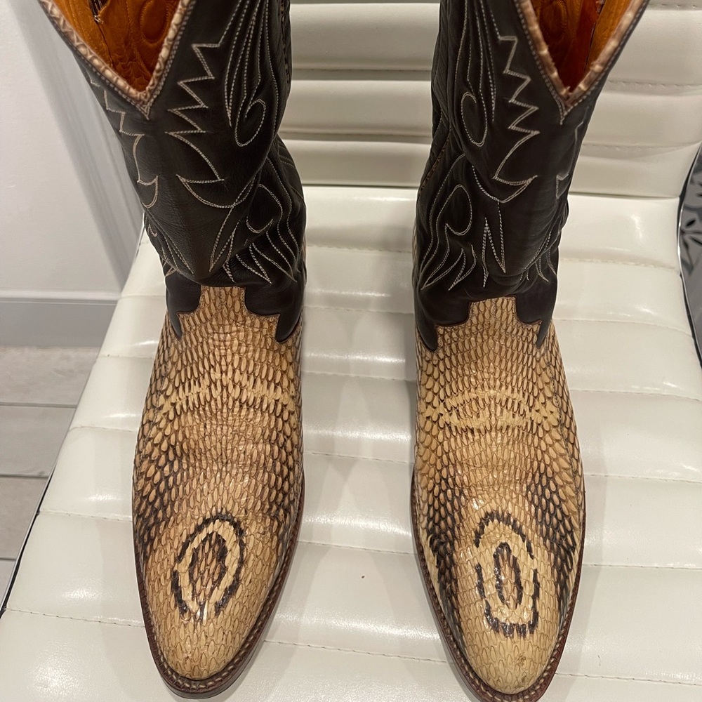 Cobra head cowboy boots